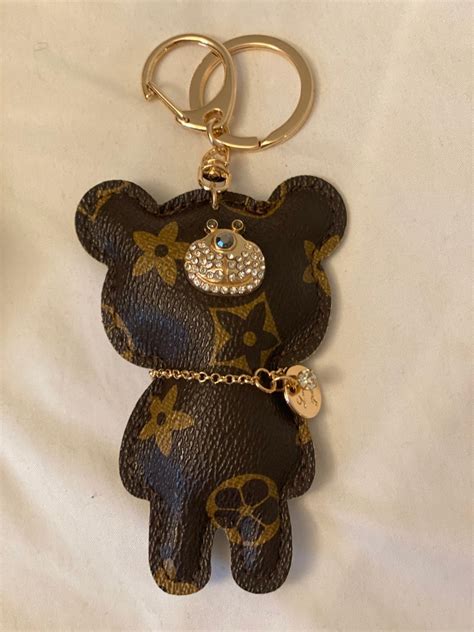 louis vuitton keyring bear|lv key fob holder.